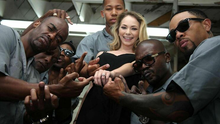 Ricky Johnson Takes On Blonde Brunettes in Epic Anal Gangbang