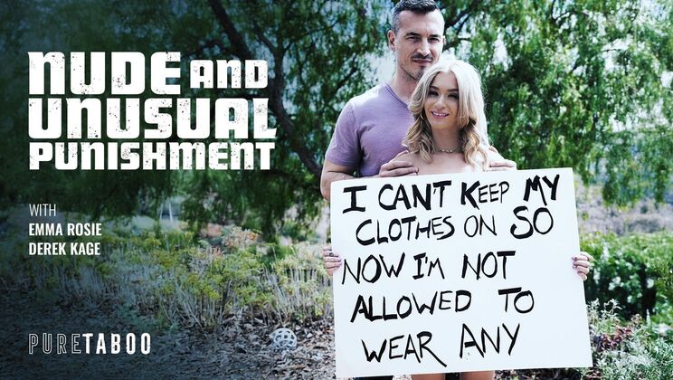 Emma Rosie Experiences Unconventional Punishment in a Bondage Roleplay Scene